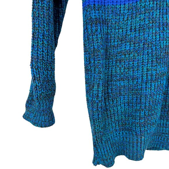 Ivy Club Mens Striped Sweater Big 2X Blue Black Crewneck Long Sleeve Knit - Picture 7 of 9